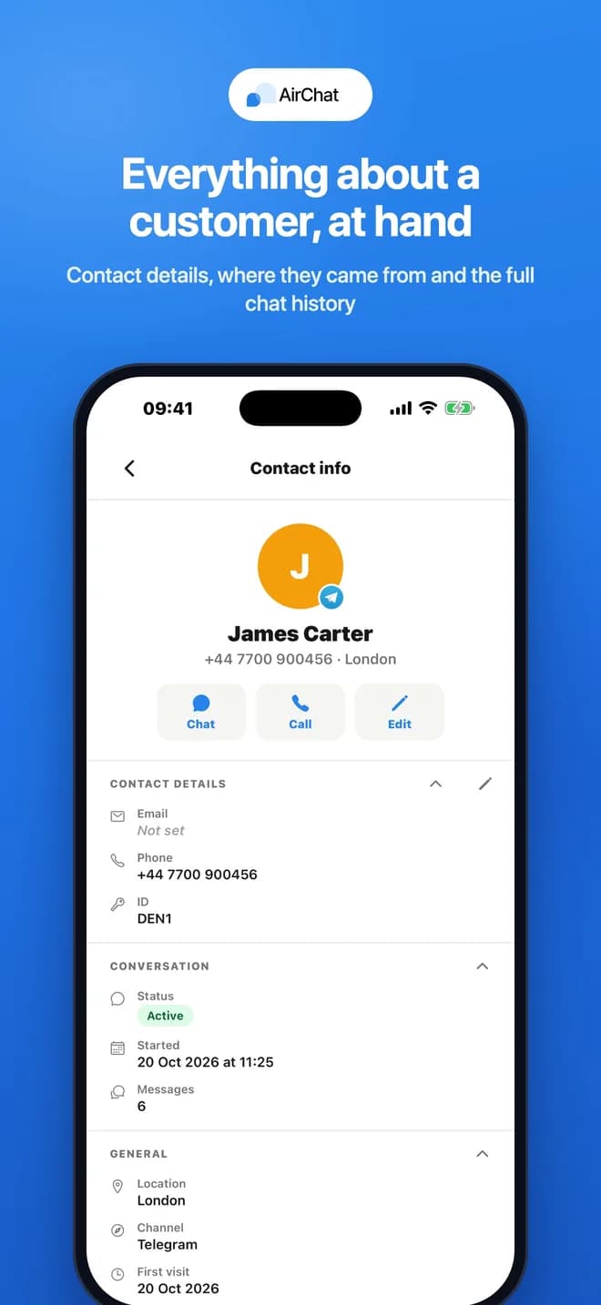Customer card